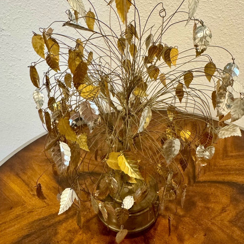 Mid-Century Modern 1960’s Metallic Dream Tree Music Box - Picture 8 of 10